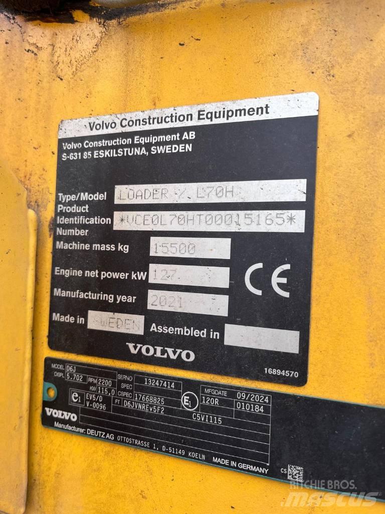 Volvo L 70 H Pás carregadoras de rodas