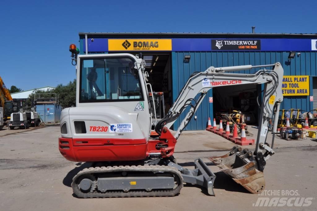 Takeuchi TB 230 Mini Escavadoras <7t