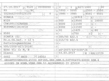 Scania R 580 Tractores (camiões)