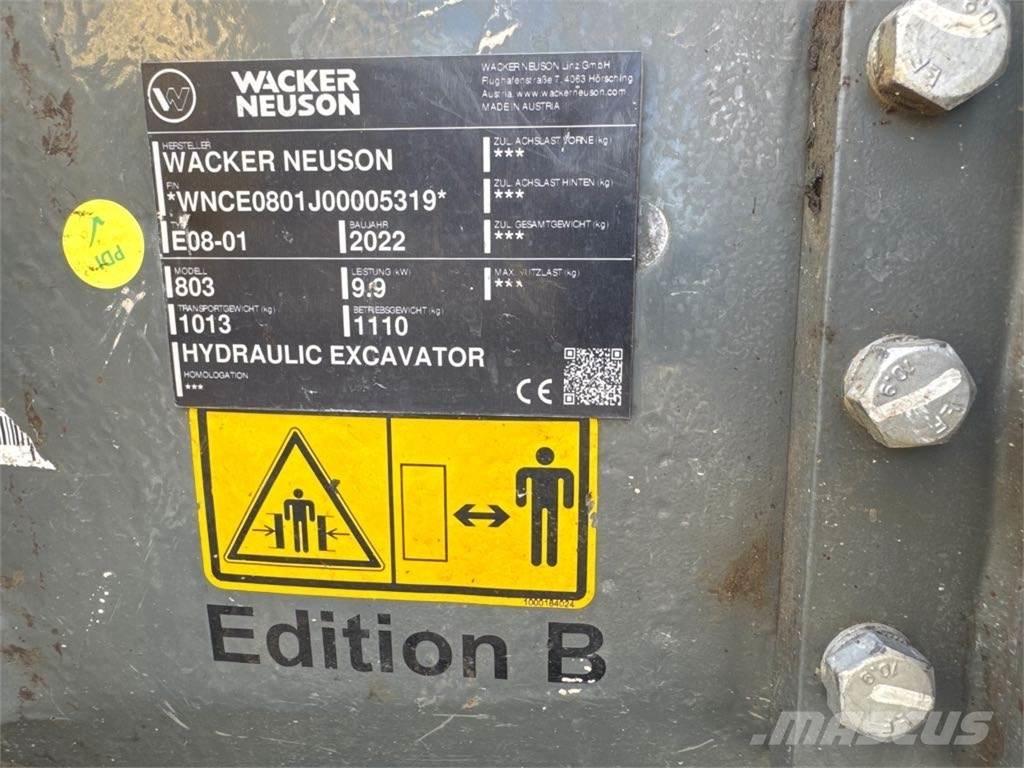 Wacker Neuson 803 Escavadoras de rastos