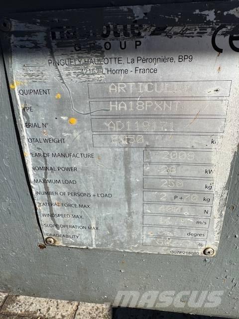 Haulotte HA 18 PX NT Elevadores braços articulados