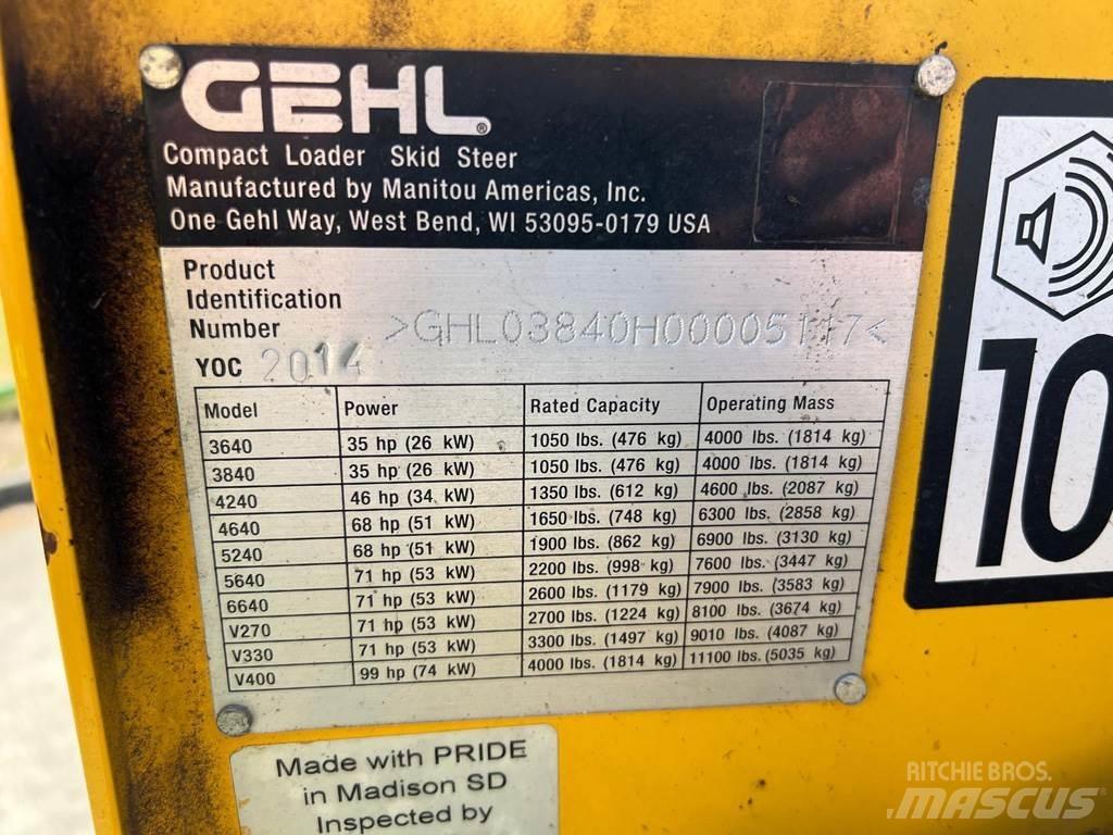 Gehl 3840 Carregadoras de direcção deslizante