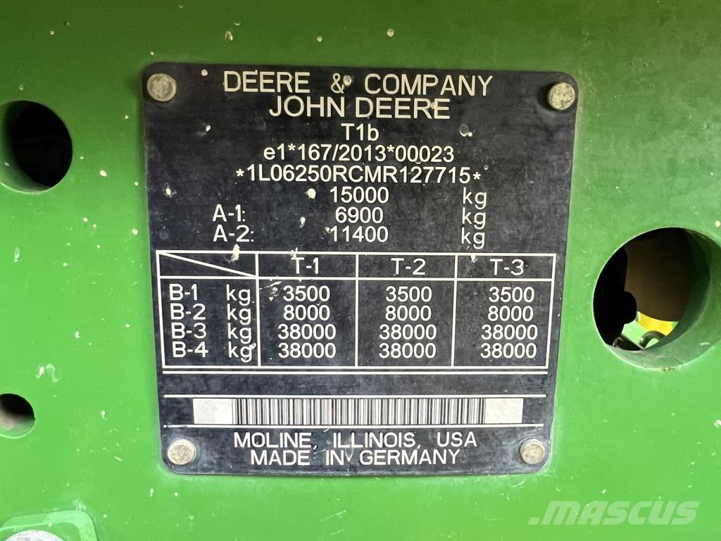 John Deere 6250R Tratores Agrícolas usados