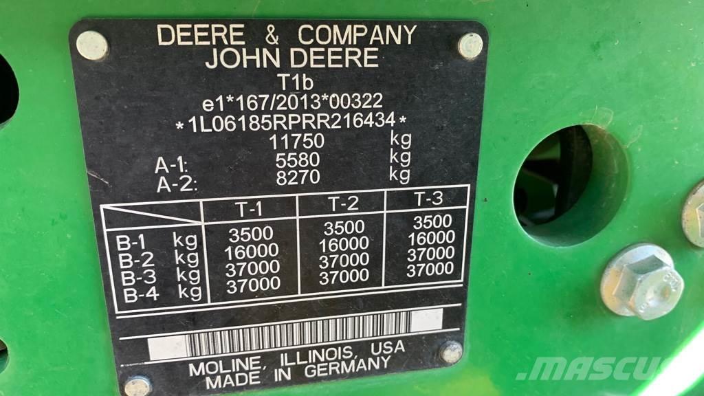 John Deere 6R185 Tratores Agrícolas usados