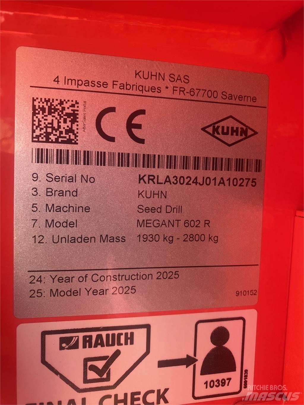 Kuhn MEGANT 602R Perfuradoras