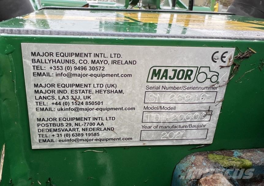 Major TDR20000 Gadanheiras e cortadores de folhas para pastos