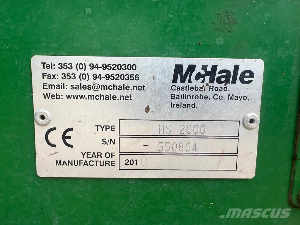 McHale HS2000 Gadanheiras e cortadores de folhas para pastos