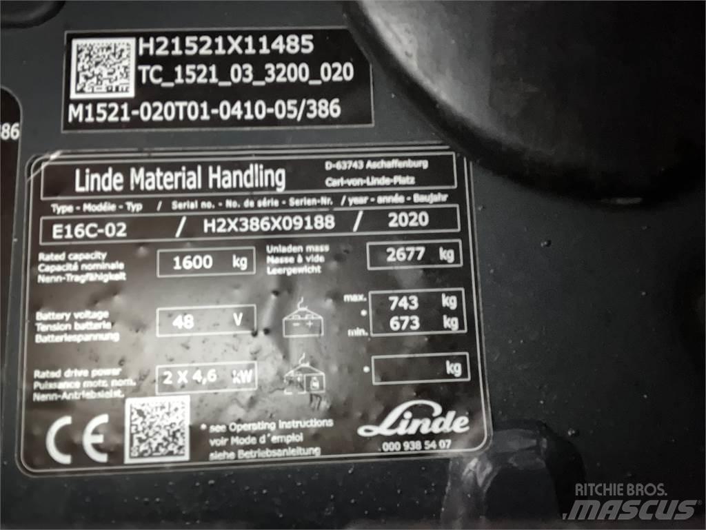 Linde E16C Empilhadores eléctricos
