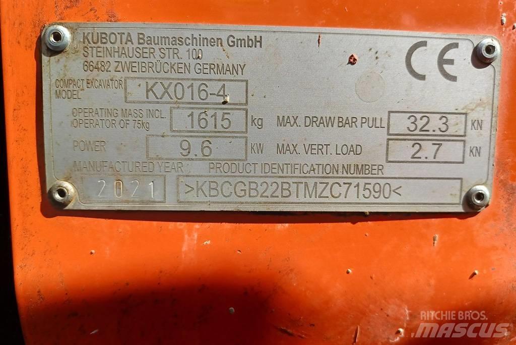 Kubota KX016-4G Mini Escavadoras <7t