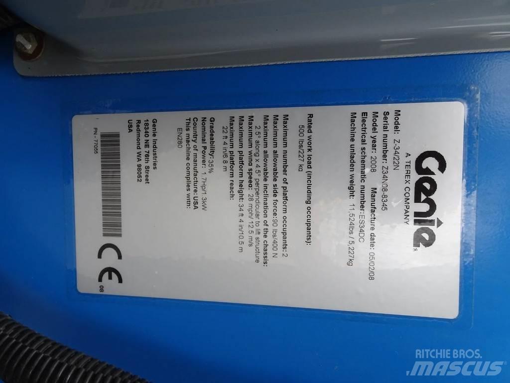 Genie Z34/22N Elevadores braços articulados