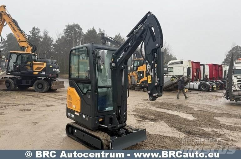 Hyundai HX19A Mini Escavadoras <7t