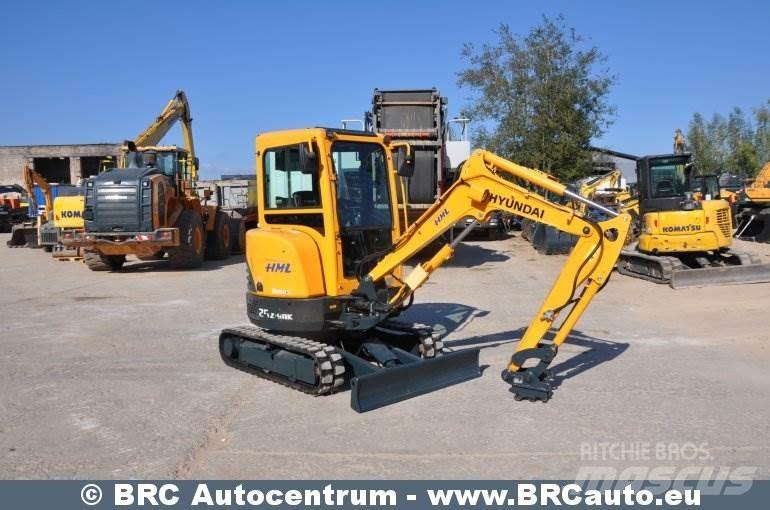 Hyundai R25Z-9AK Mini Escavadoras <7t