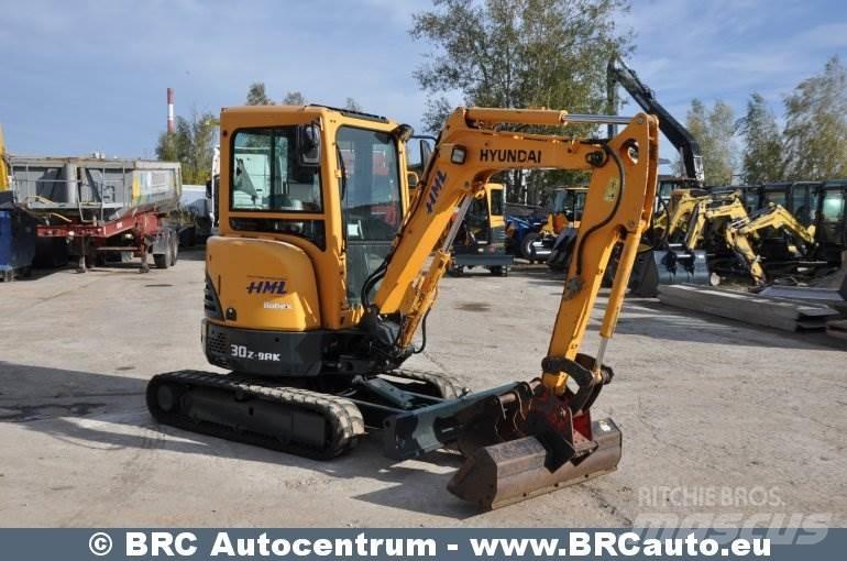 Hyundai R30Z-9AK Mini Escavadoras <7t