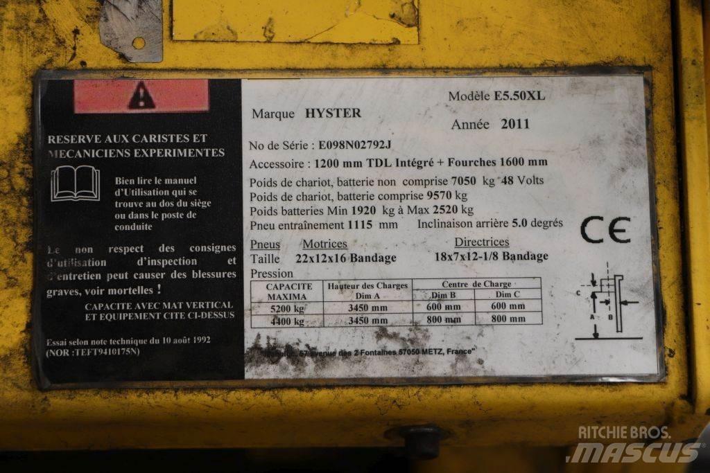 Hyster E5.50XL Empilhadores eléctricos