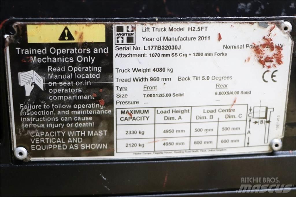 Hyster H2.5FT Empilhadores a gás