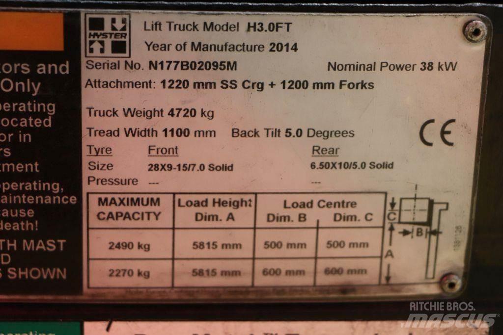 Hyster H3.0FT Empilhadores a gás