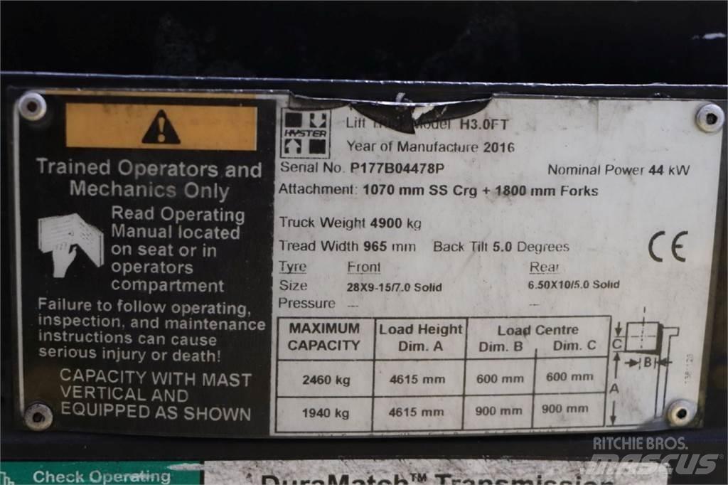 Hyster H3.0FT Empilhadores a gás