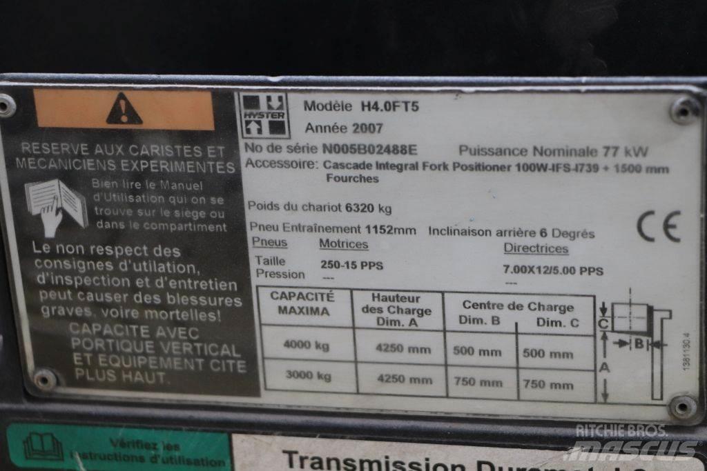 Hyster H4.0FT5 Empilhadores a gás
