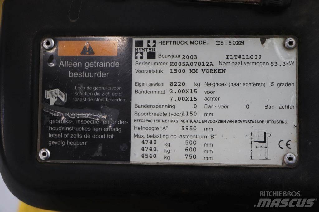 Hyster H5.50XM Empilhadores a gás