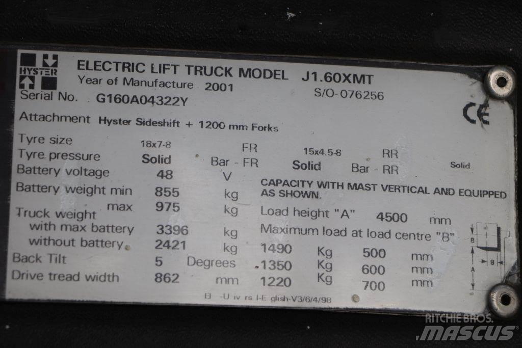 Hyster J1.60XMT Empilhadores eléctricos