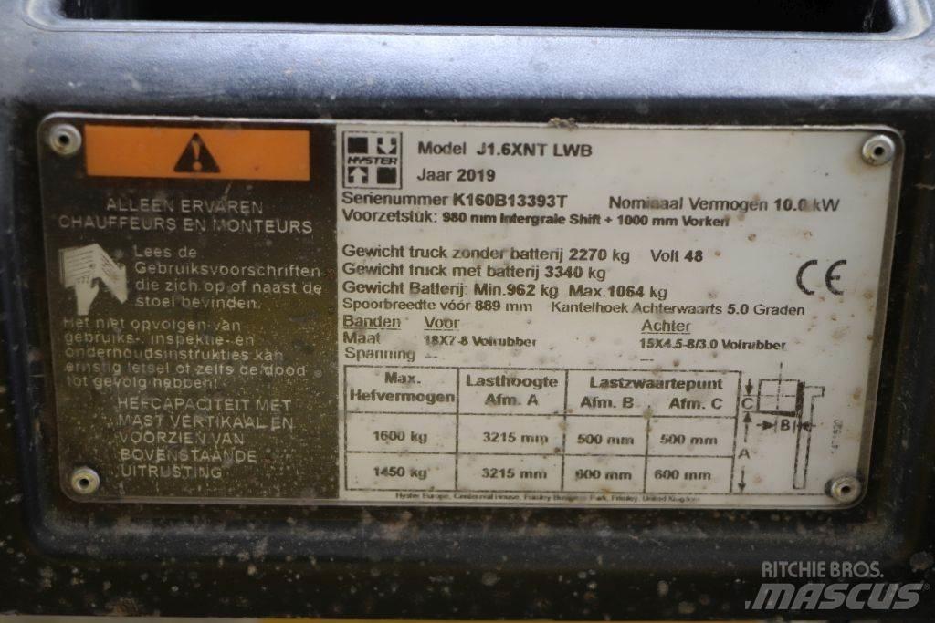 Hyster J1.6XNT Empilhadores eléctricos