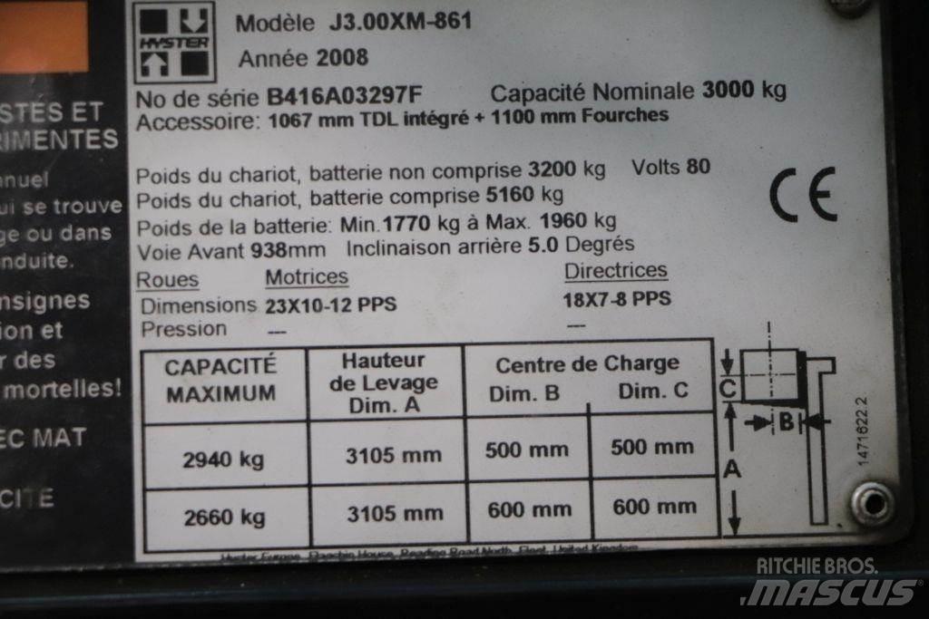 Hyster J3.00XM Empilhadores eléctricos