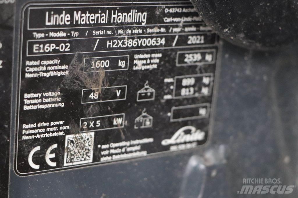 Linde E16P-02 Empilhadores eléctricos