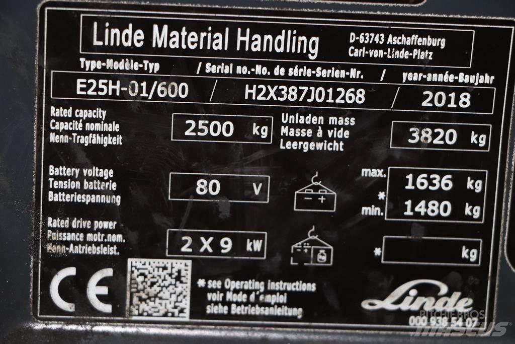 Linde E25H-01/600 Empilhadores eléctricos