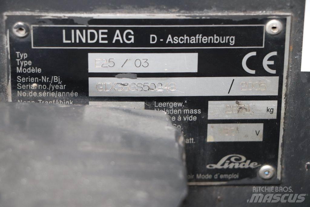 Linde E25S/03 Empilhadores eléctricos