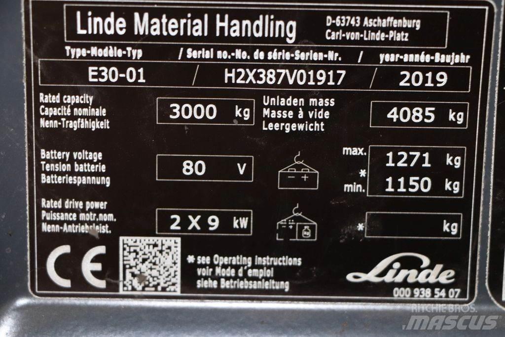 Linde E30-01 Empilhadores eléctricos
