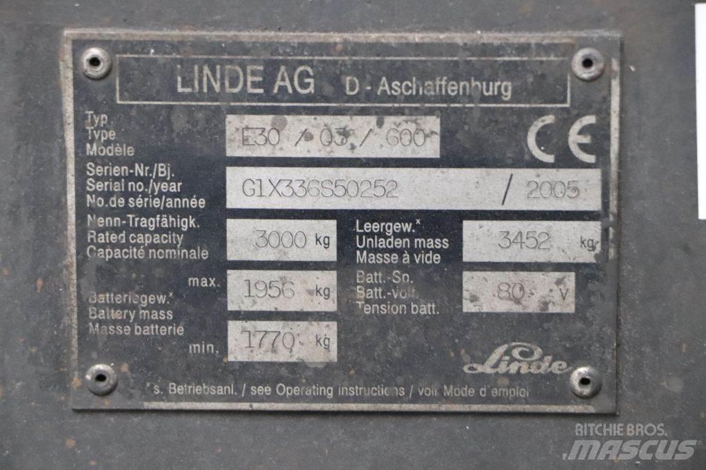 Linde E30S-03/600 Empilhadores eléctricos