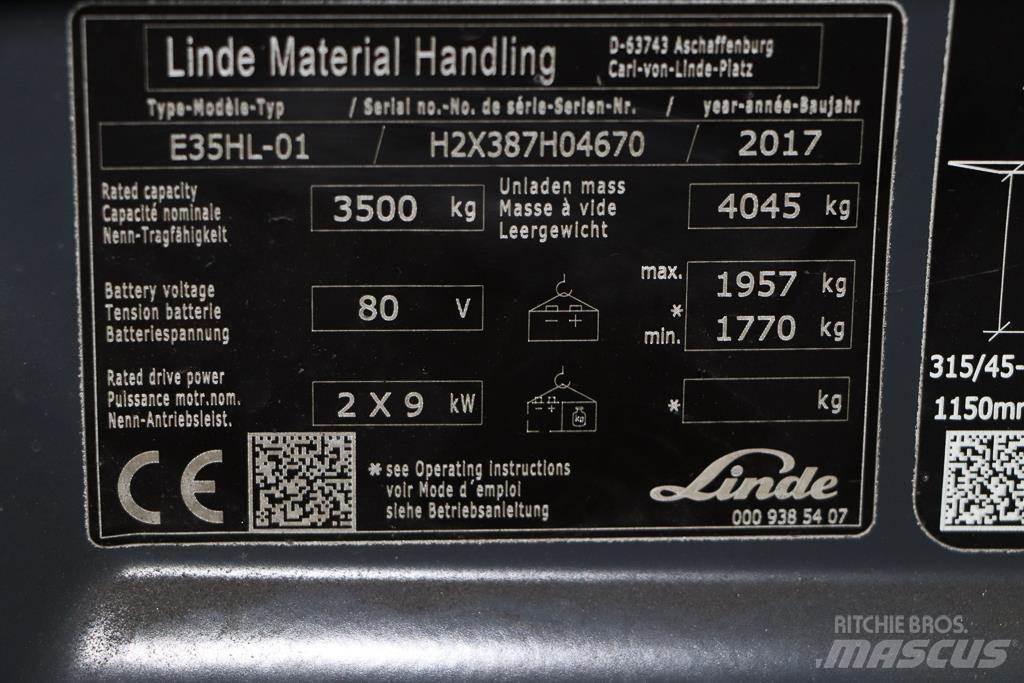 Linde E35HL-01 Empilhadores eléctricos