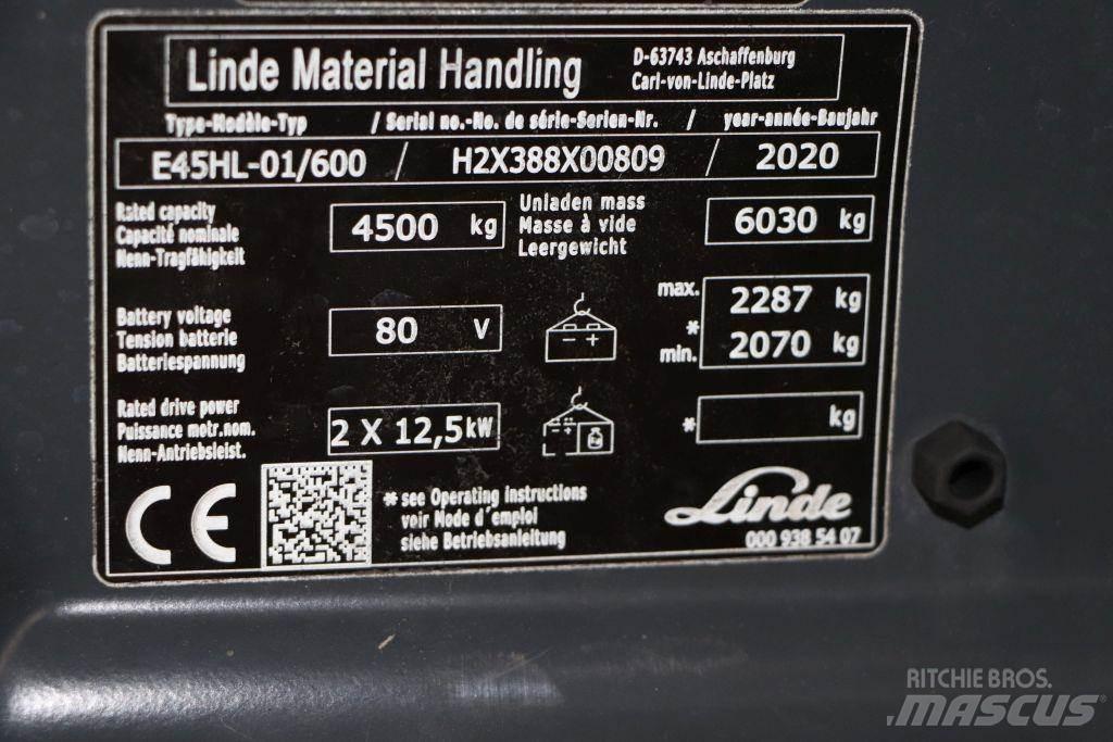 Linde E45HL-01/600 Empilhadores eléctricos