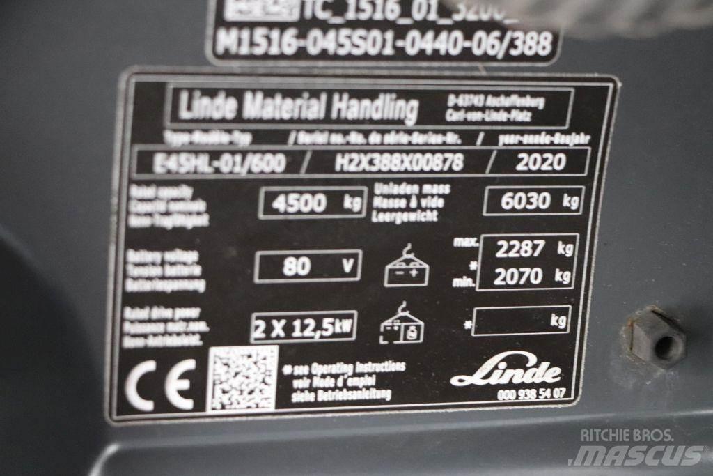 Linde E45HL-01/600 Empilhadores eléctricos