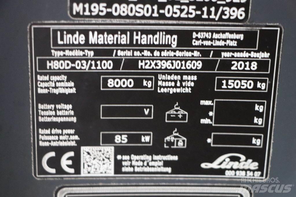 Linde H80D-03/1100 Empilhadores Diesel