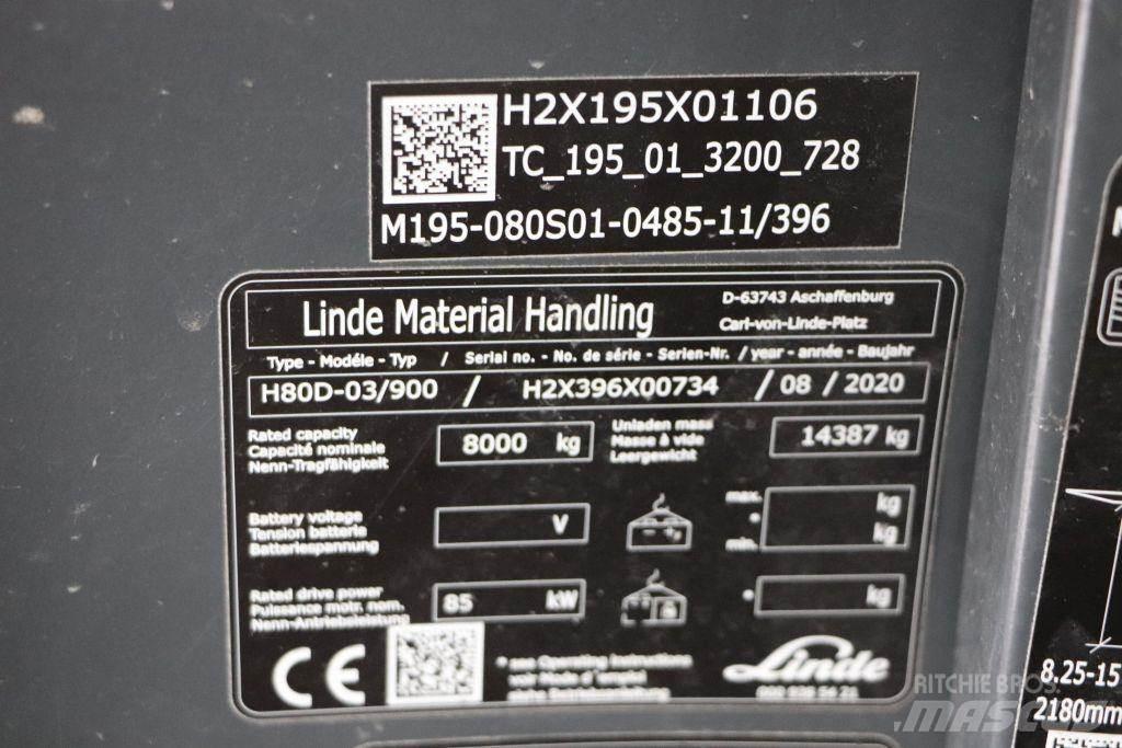 Linde H80D-03/900 Empilhadores Diesel