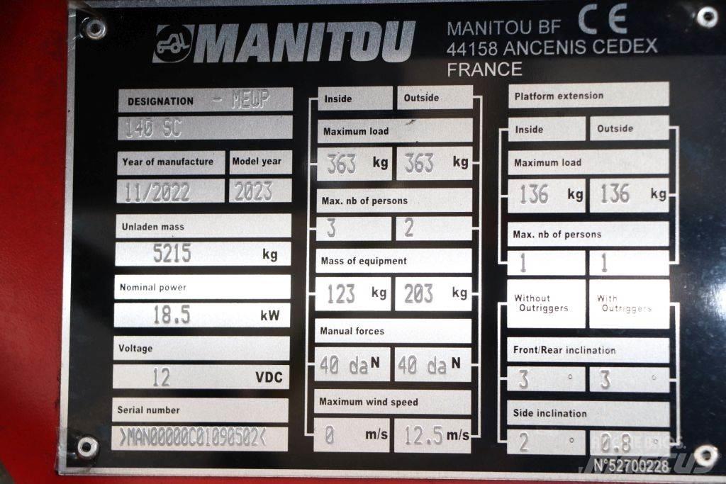 Manitou 140 SC Elevadores de tesoura