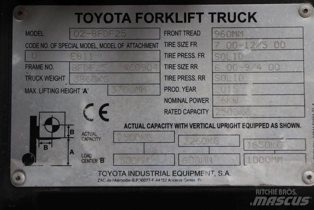 Toyota 02-8FDF25 Empilhadores Diesel