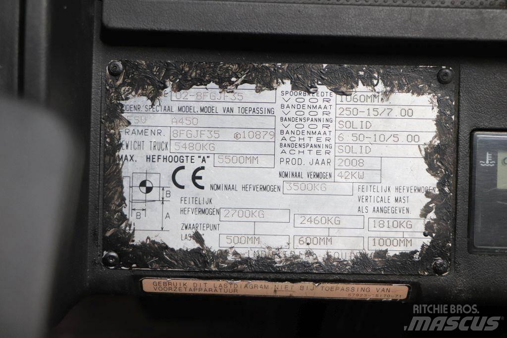 Toyota 02-8FGJF35 Empilhadores a gás