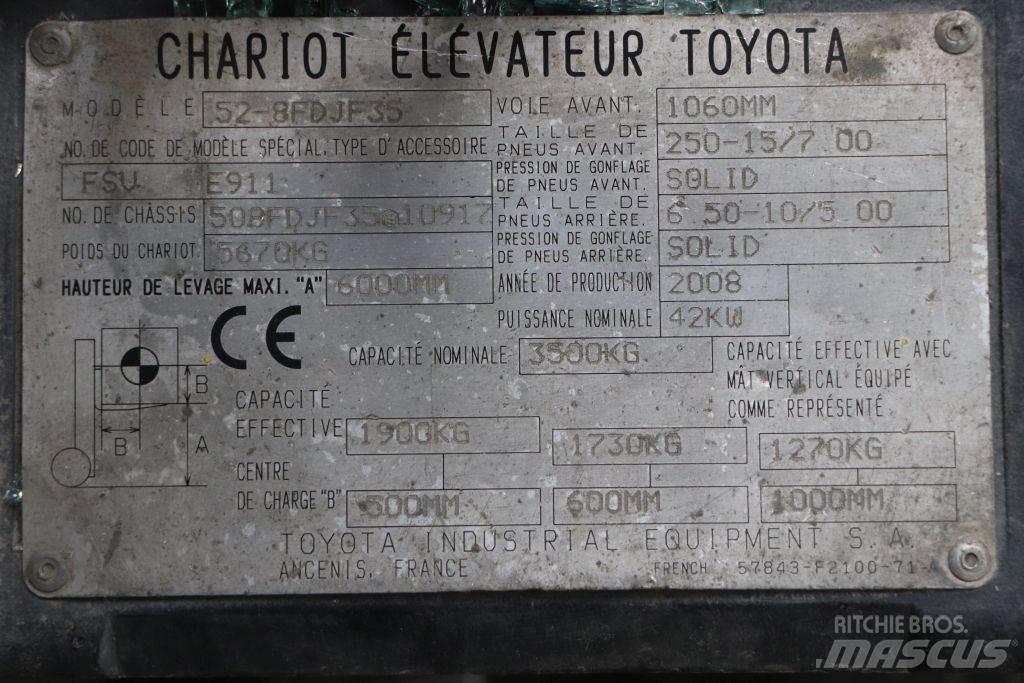 Toyota 52-8FDJF35 Empilhadores Diesel