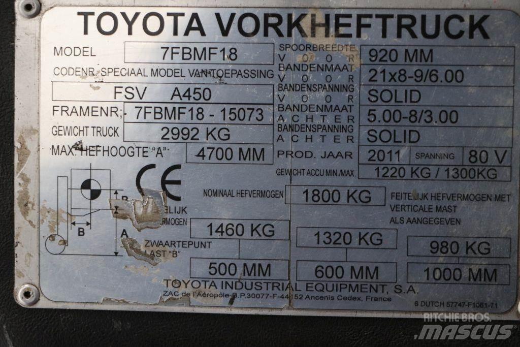Toyota 7FBMF18 Empilhadores eléctricos