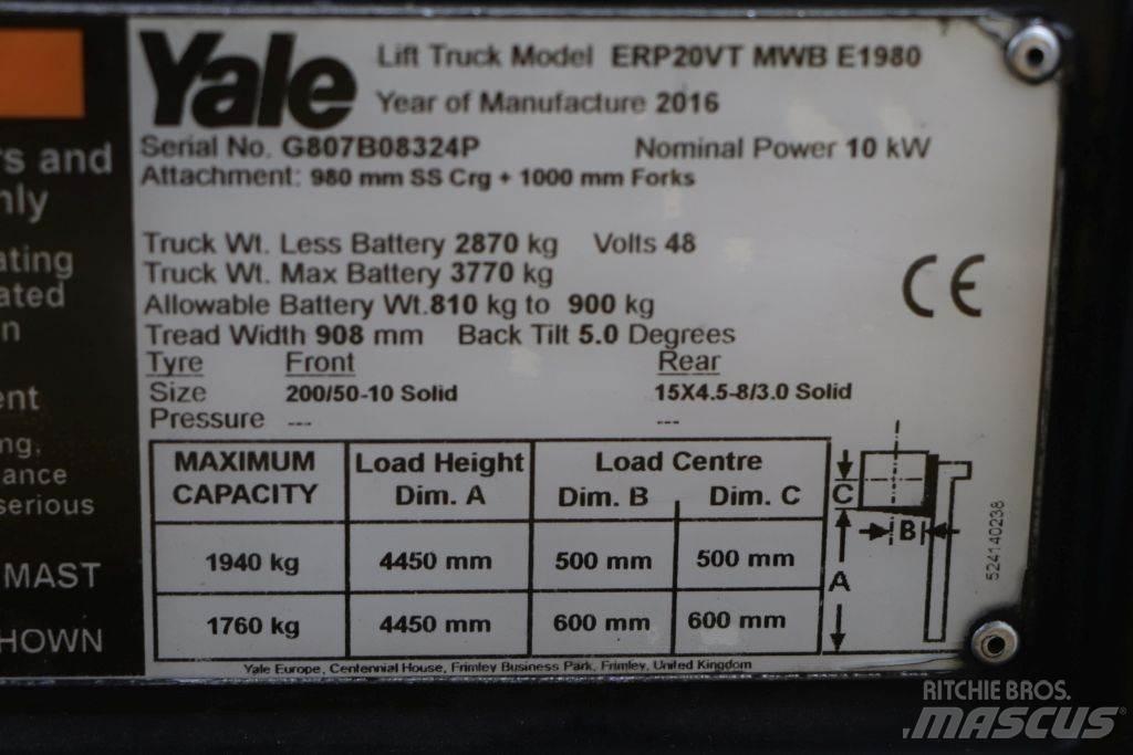 Yale ERP20VT Empilhadores eléctricos