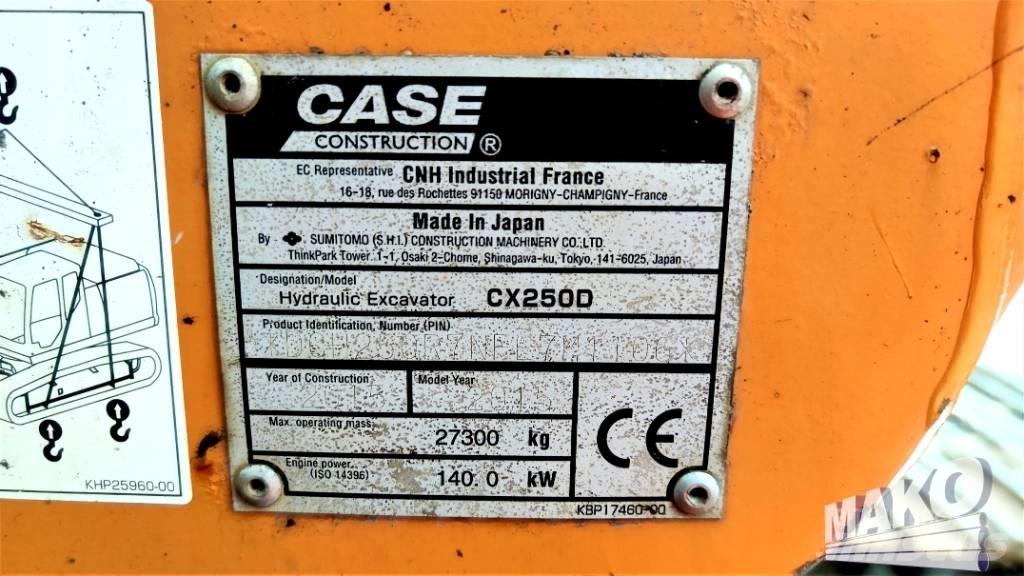 CASE CX 250 D Escavadoras de rastos