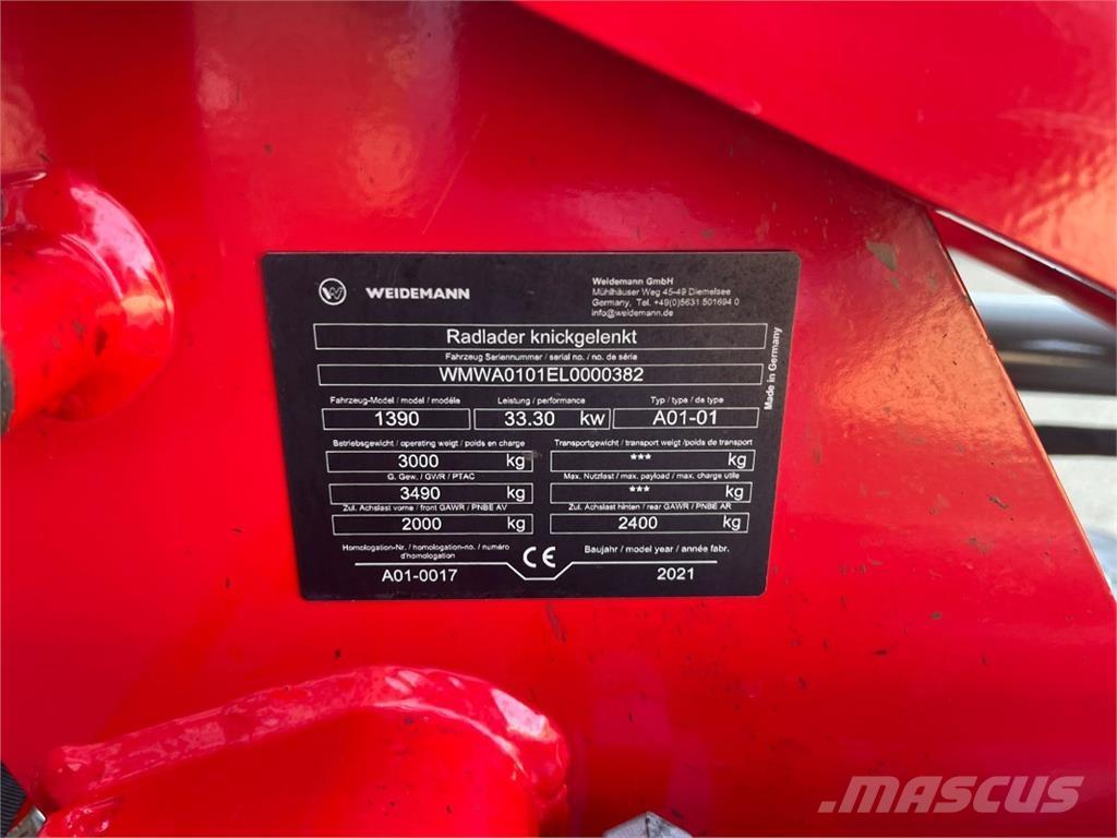 Weidemann 1390 Agricultura - Outros

