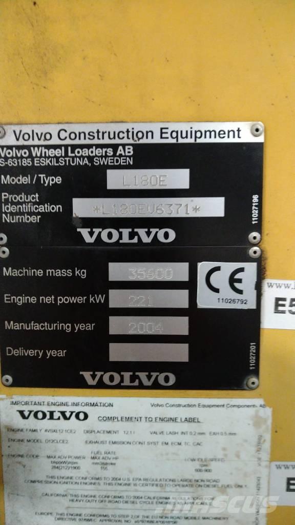 Volvo L 180 E HL Pás carregadoras de rodas