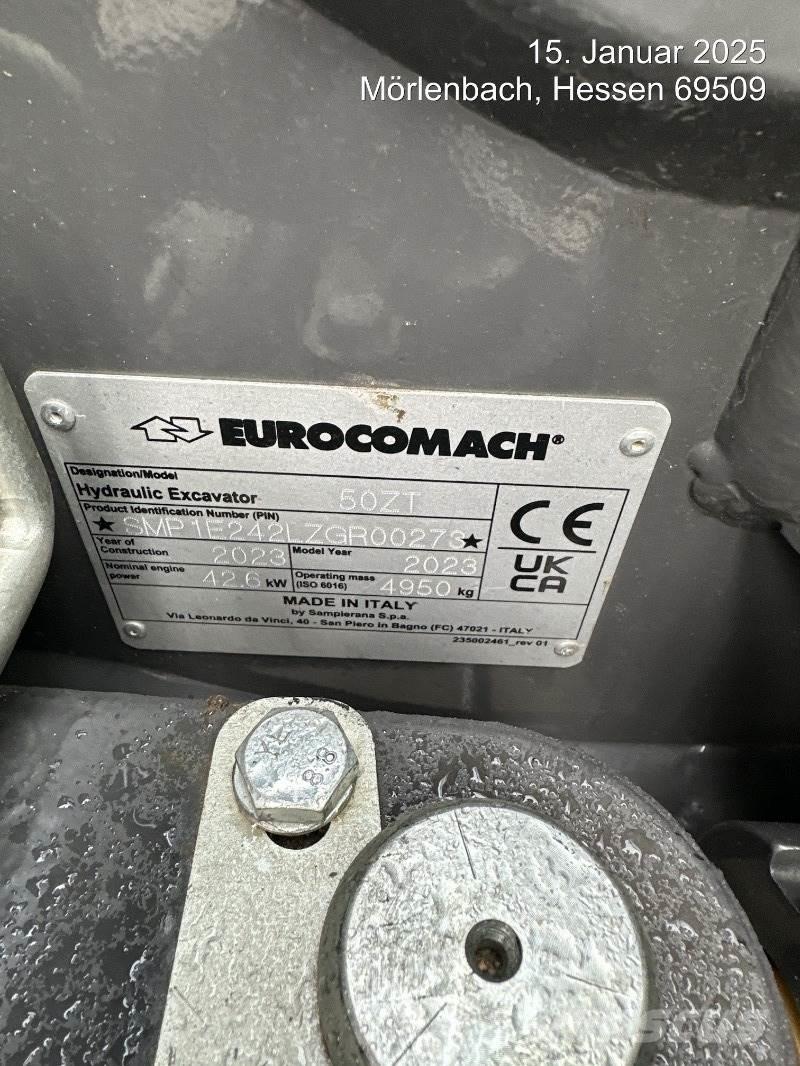 Eurocomach 50ZT Mini Escavadoras <7t