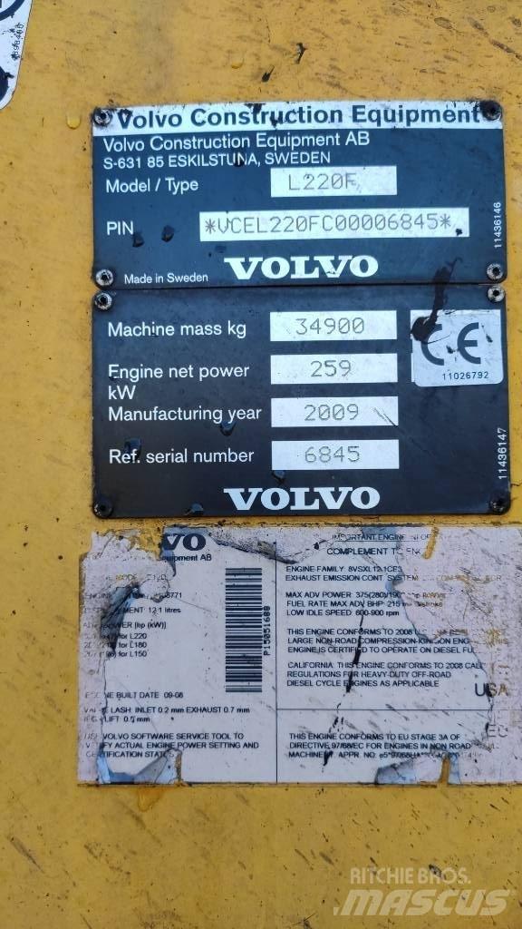 Volvo L 220 F Pás carregadoras de rodas