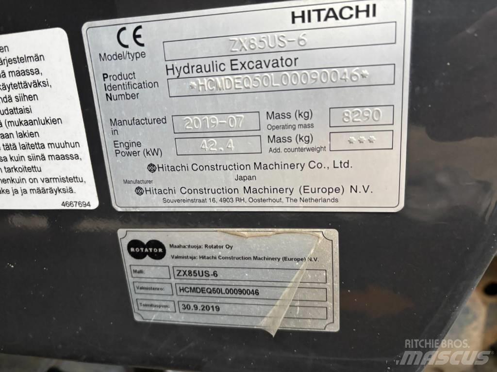 Hitachi ZX 85 US-6 Escavadoras Midi 7t - 12t