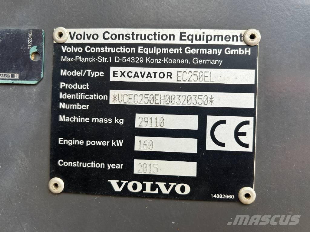 Volvo EC 250 EL Escavadoras de rastos