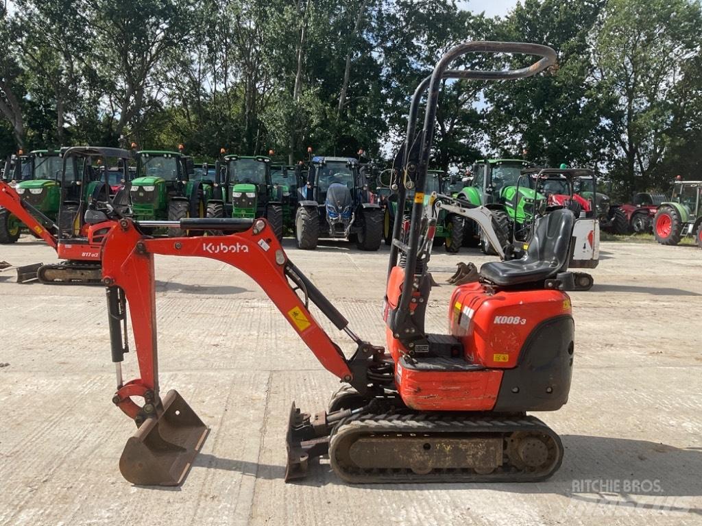 Kubota K 008-3 Mini Escavadoras <7t